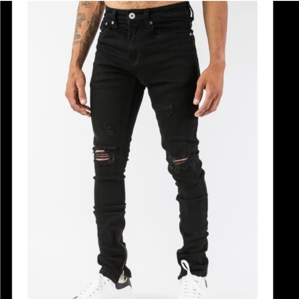 Serenade Distressed Skinny Jeans for Men